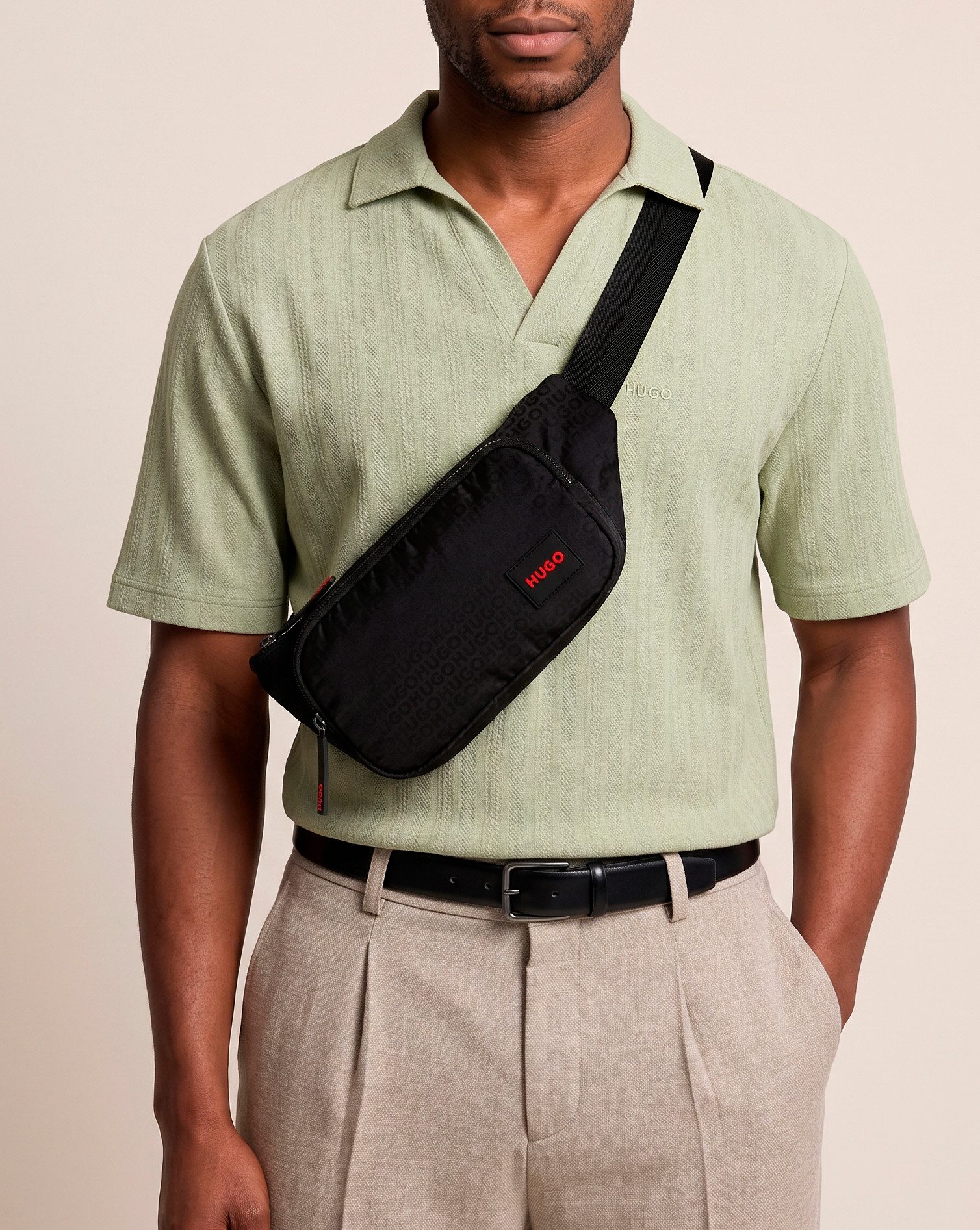 HUGO Bauchtasche Ethon_JQ, sportive Gürteltasche, Fanny Pack, Crossbody Bag