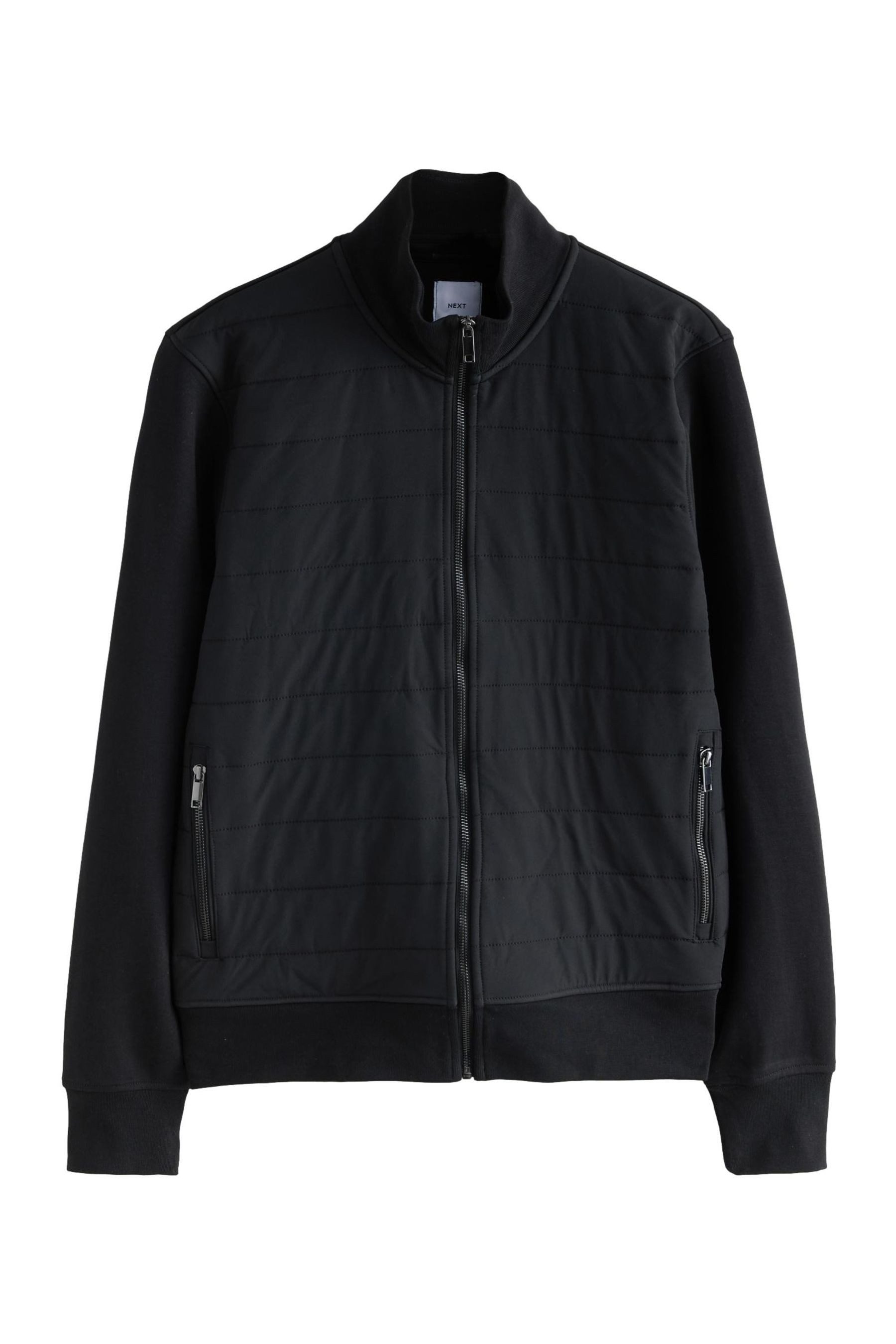 Next Blouson Hybrid-Jacke ohne Kapuze mit Reißverschluss (1-St)