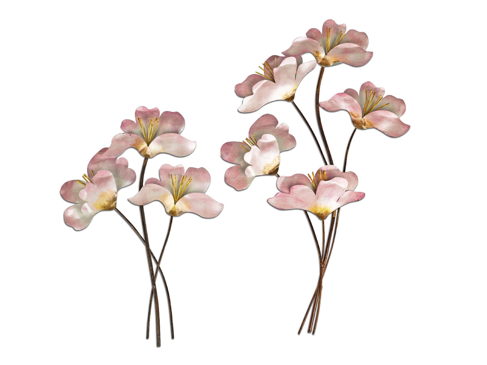 formano Wanddekoobjekt Pearl, Höhe: 45cm, Farbe: Silber, Motiv: Blume