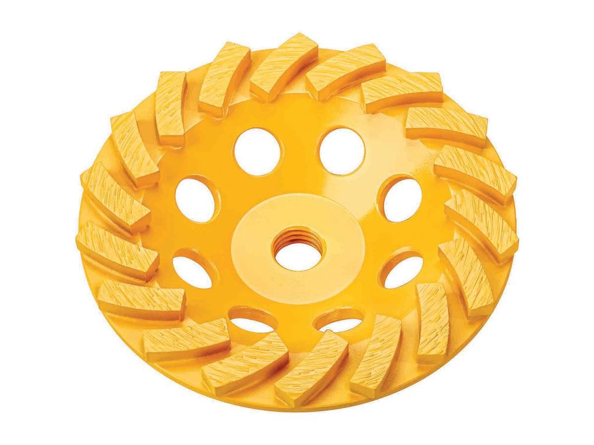 DeWalt Schleifteller Turbo 125mm, ø 125 mm, 1-St., Diamant-Topfscheibe für Beton