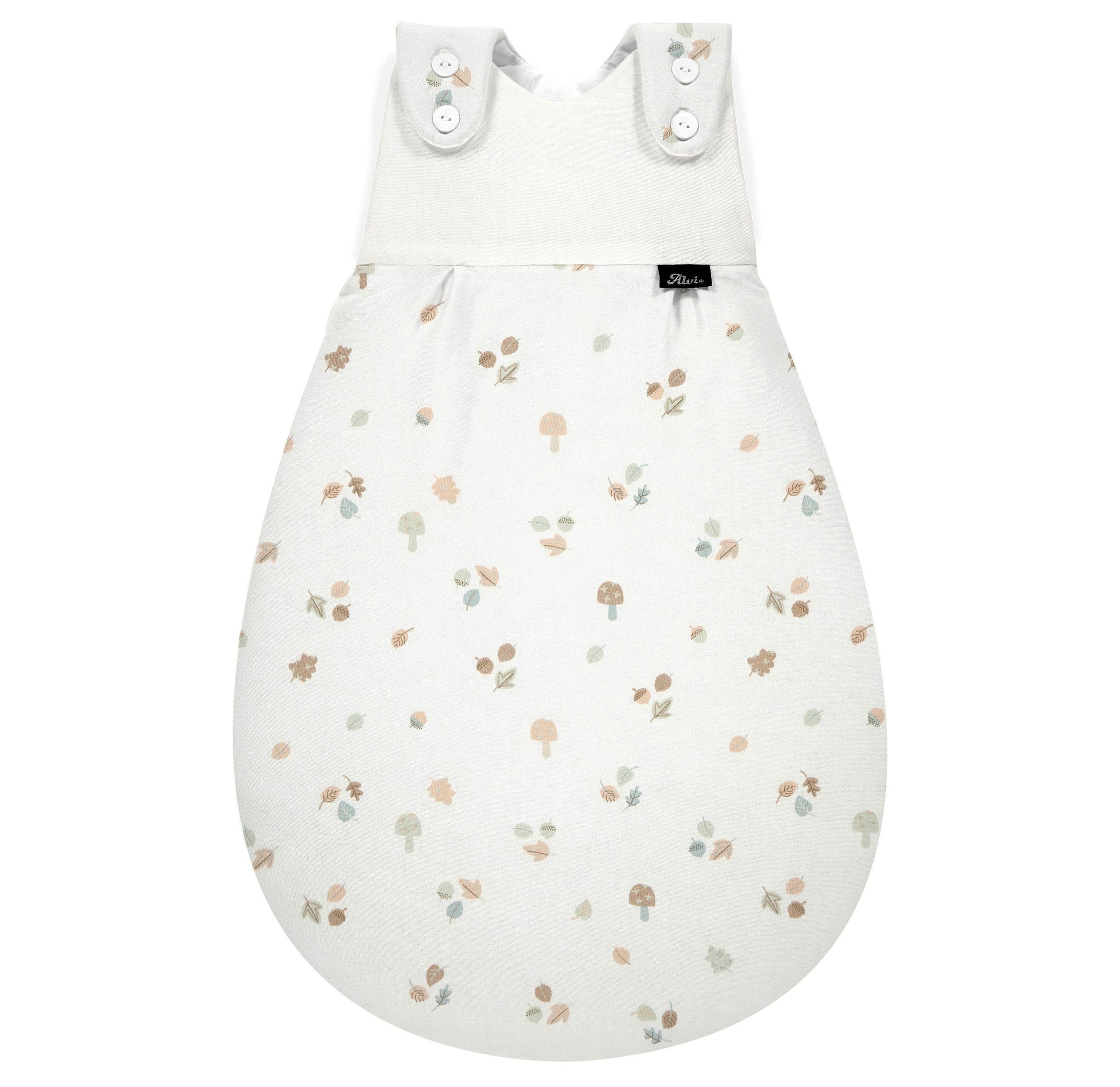 Alvi® Babyschlafsack Alvi Baby Mäxchen Außensack Schlafsack Exclusiv, über 2 Größen mitwachsend, atmungsaktiv bis 60 Grad waschbar aus 100% Baumwolle viel Strampelfreiheit mit Komfortrückenteil