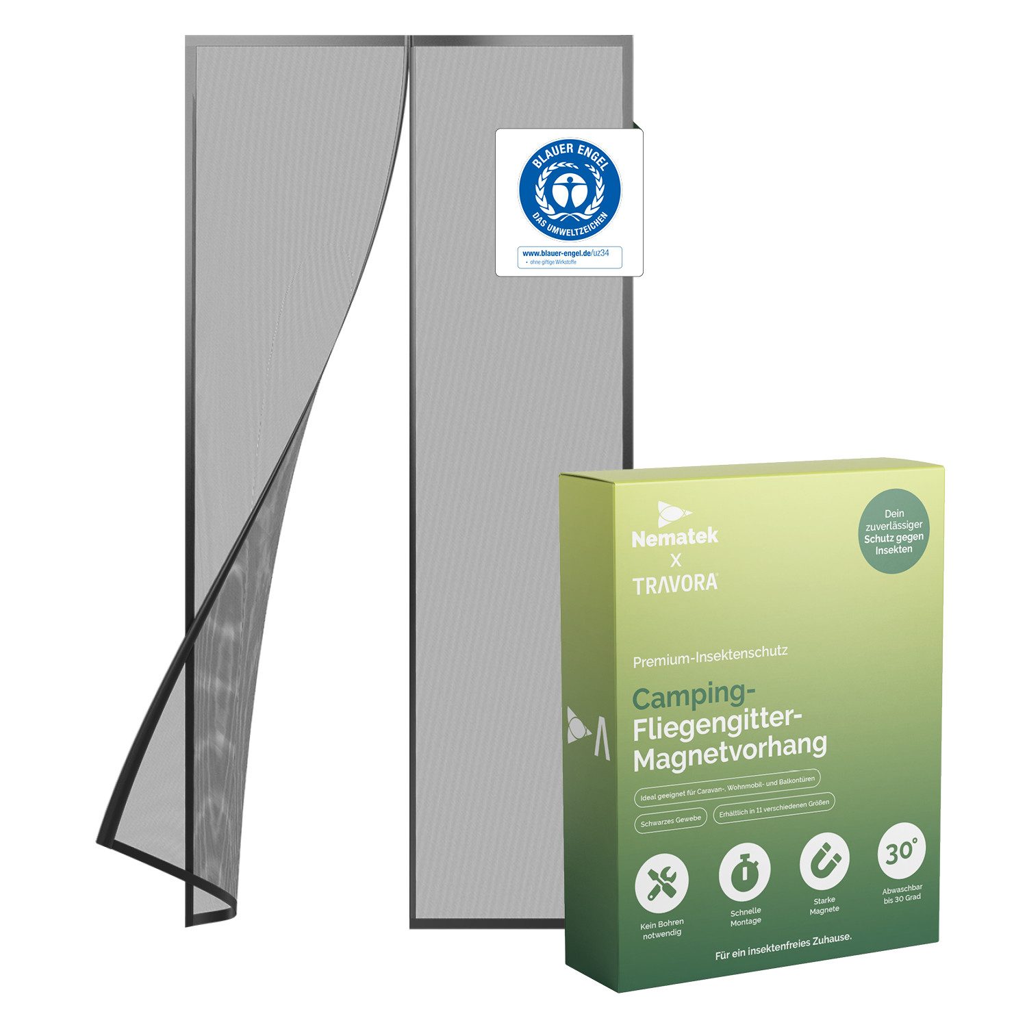 Nematek Insektenschutz-Vorhang Magnet Fliegengitter Tür Magnetvorhang - Ins günstig online kaufen