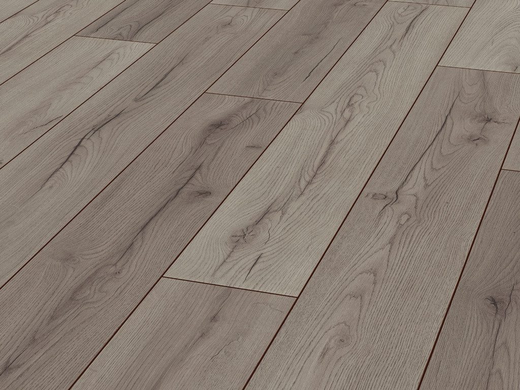 KRONOTEX Laminat Laminat Century Eiche Grau D4175 Standard Plus Landhausdiele, 9 St.