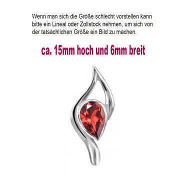 Limana Paar Ohrstecker Damen echte rote Granat Edelstein Ohrstecker 925 Sterlingsilber (mit Herz Gravur Dose), Frauen Geschenk Idee Geschenkidee Schmuck für jeden Tag