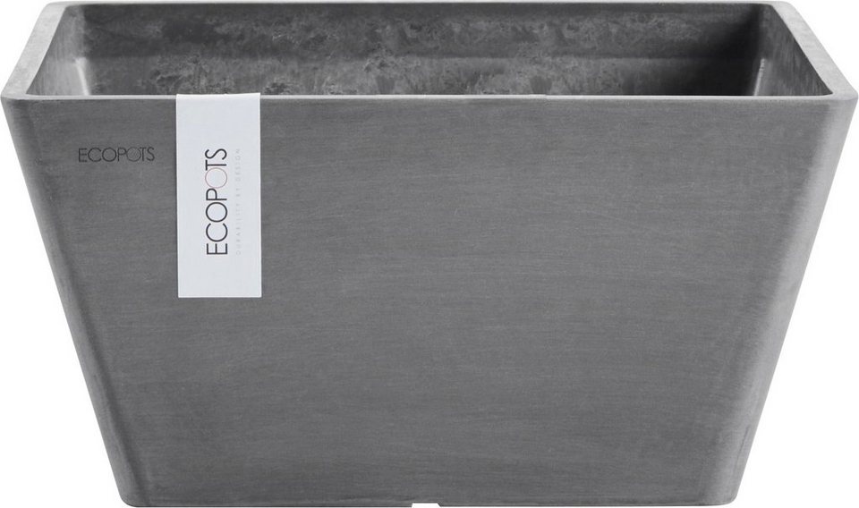 ECOPOTS Blumentopf BERLIN Grey, BxTxH: 41x41x18 cm