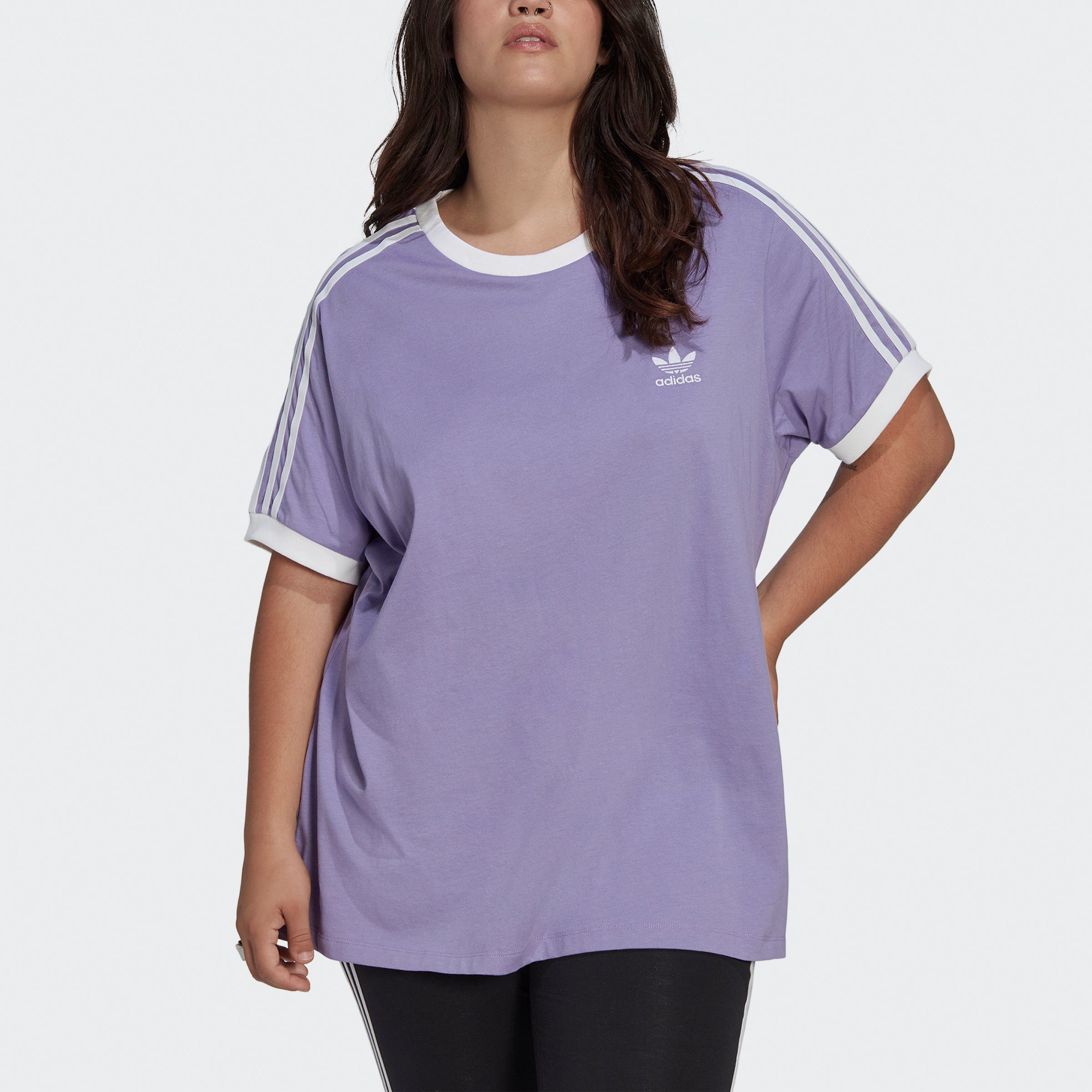 T-Shirt 3-Streifen GROSSE – GRÖSSEN, adidas CLASSICS Ein mit Originals T-Shirt 3-STREIFEN ADICOLOR