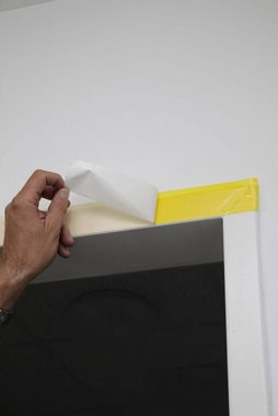 Scorprotect® Haustür Folien Staubschutztür U-Form mit Reißverschluss