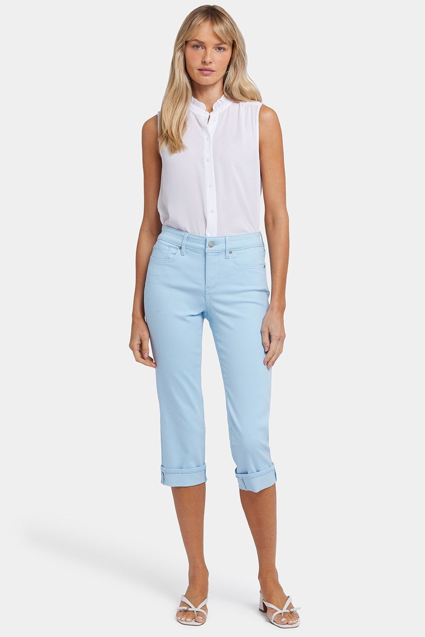 NYDJ Straight-Jeans Marilyn Straight Crop Jeans in Cool Embrace® Denim