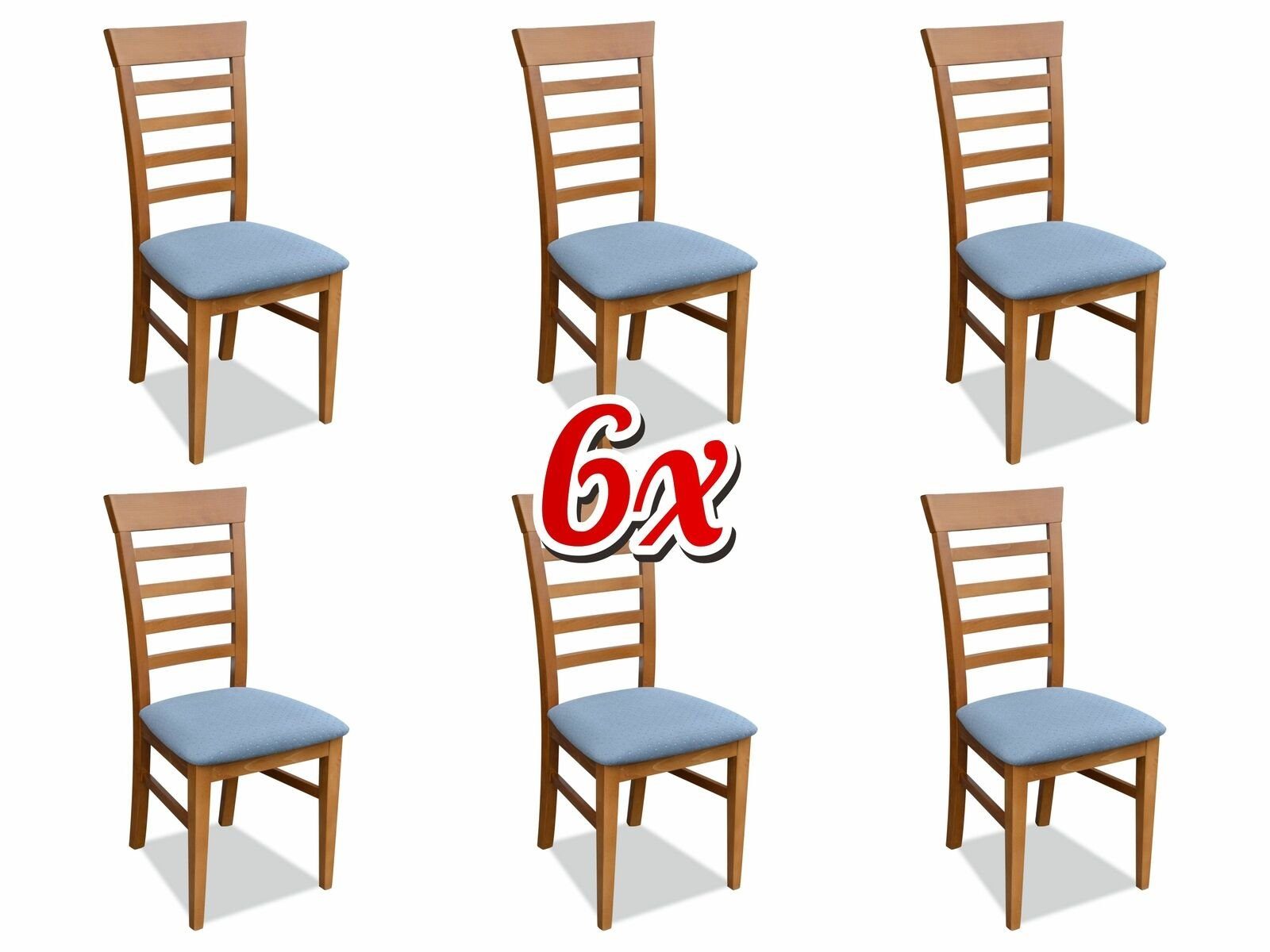 JVmoebel Stuhl, Esszimmer 6x Stuhl Garnitur Set Stühle Lehn Essgarnitur Essgruppe Möbel Gruppe