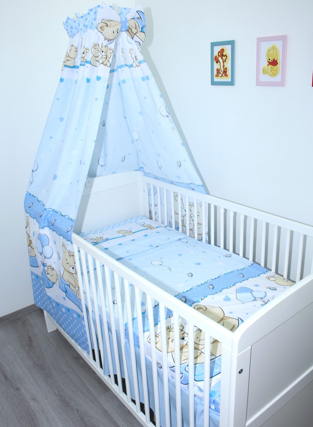 Babybettwäsche Bettset mit Bettwäsche Vollstoff Himmel Baby Kinder
