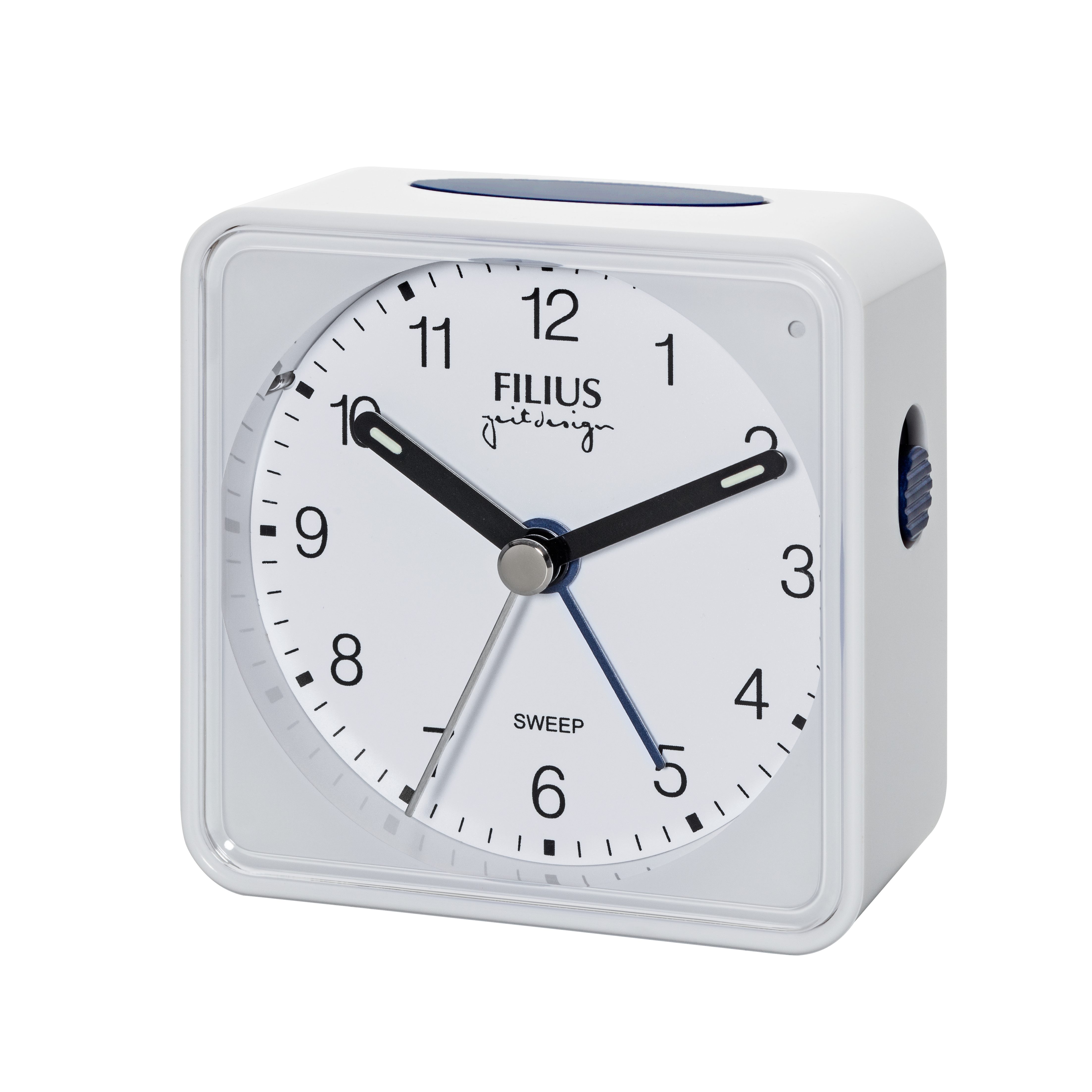 FILIUS zeitdesign Quarzwecker Wecker,Schlafzimmer,Beleuchtung,schleichende Sekunde,Weckwiederholung