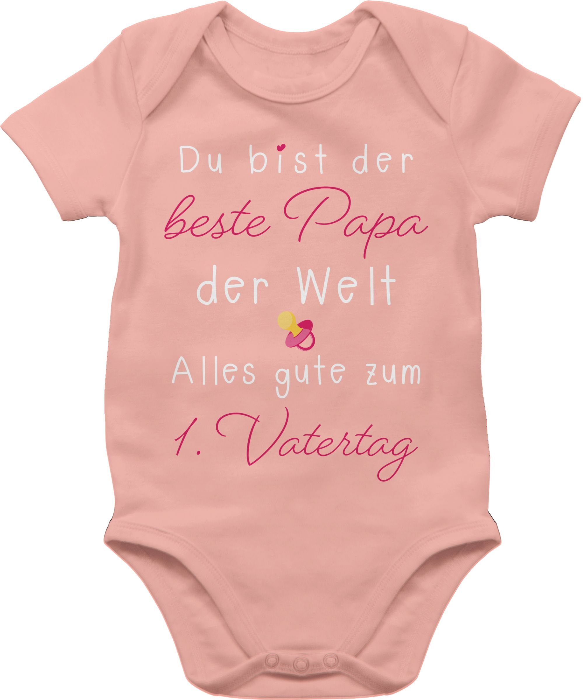 Shirtracer Shirtbody 1. Vatertag I Du bist der beste Papa der Welt Geschenk Vatertag Baby