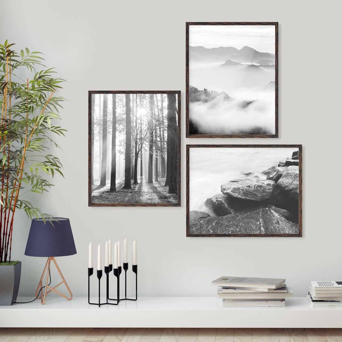 PHOTOLINI Bilderrahmen 3er Set, stabiles MDF-Holz, günstig online kaufen