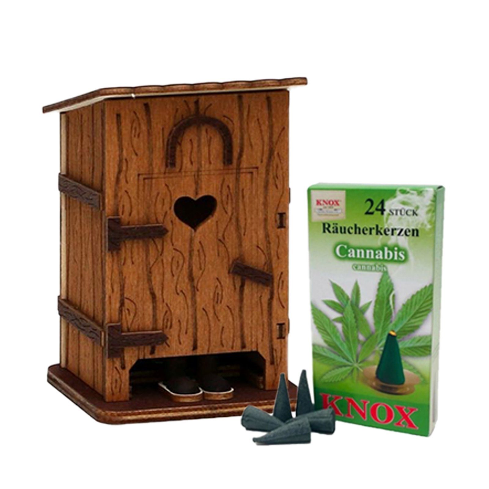 Räucherhütte Örtchen Räuchermännchen SIGRO Stilles Holz