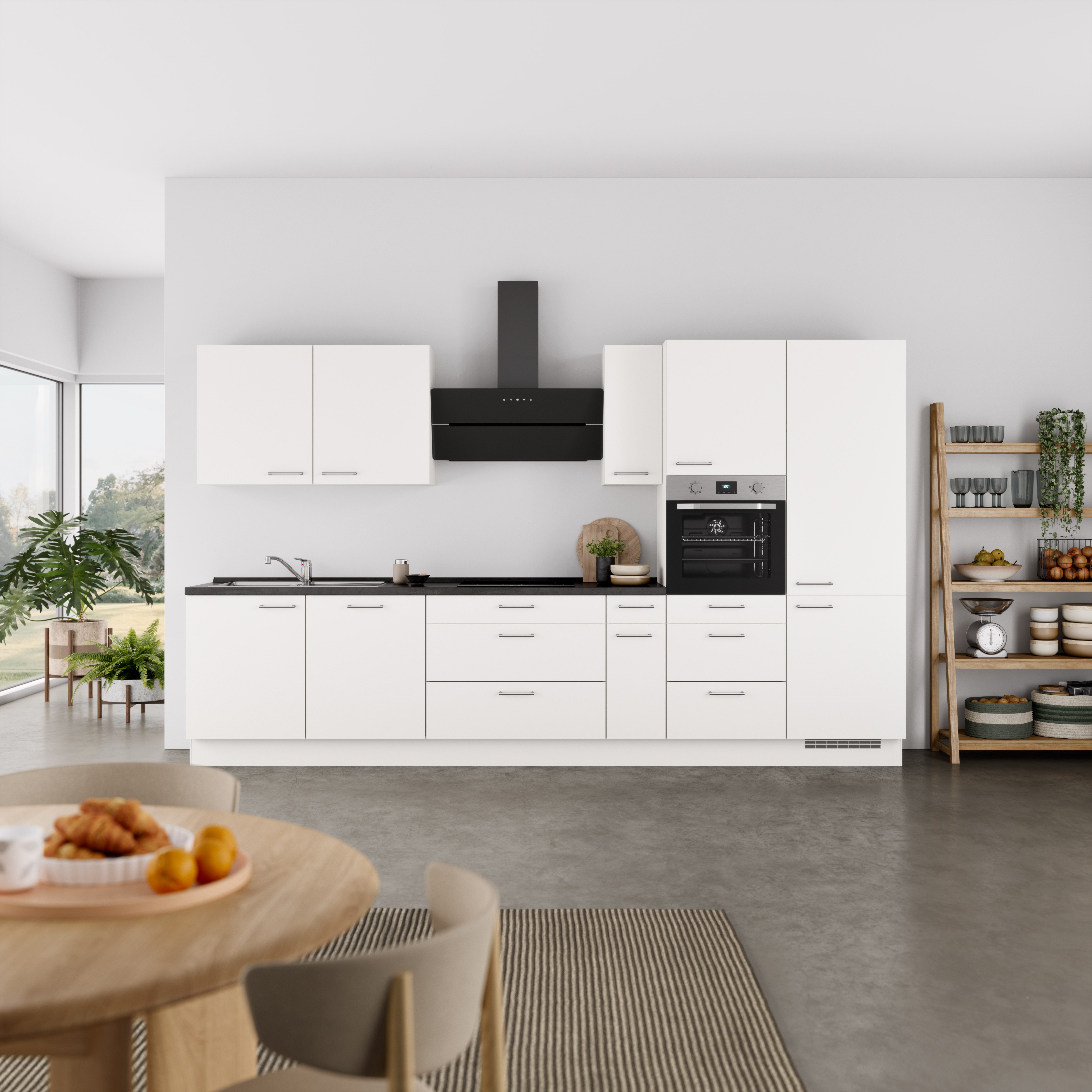 nobilia® Küchenzeile "Laser II", Ausrichtung wählbar, Breite 360 cm, vormon günstig online kaufen