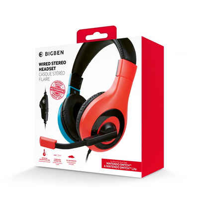 BigBen Switch / Lite Stereo Gaming Headset V1 rot, blau BB006926 Zubehör Nintendo