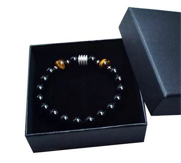 Stelby Armband Armband Tigeraugen mit Kornperlen und Geschenkbox -verschiedene Farben