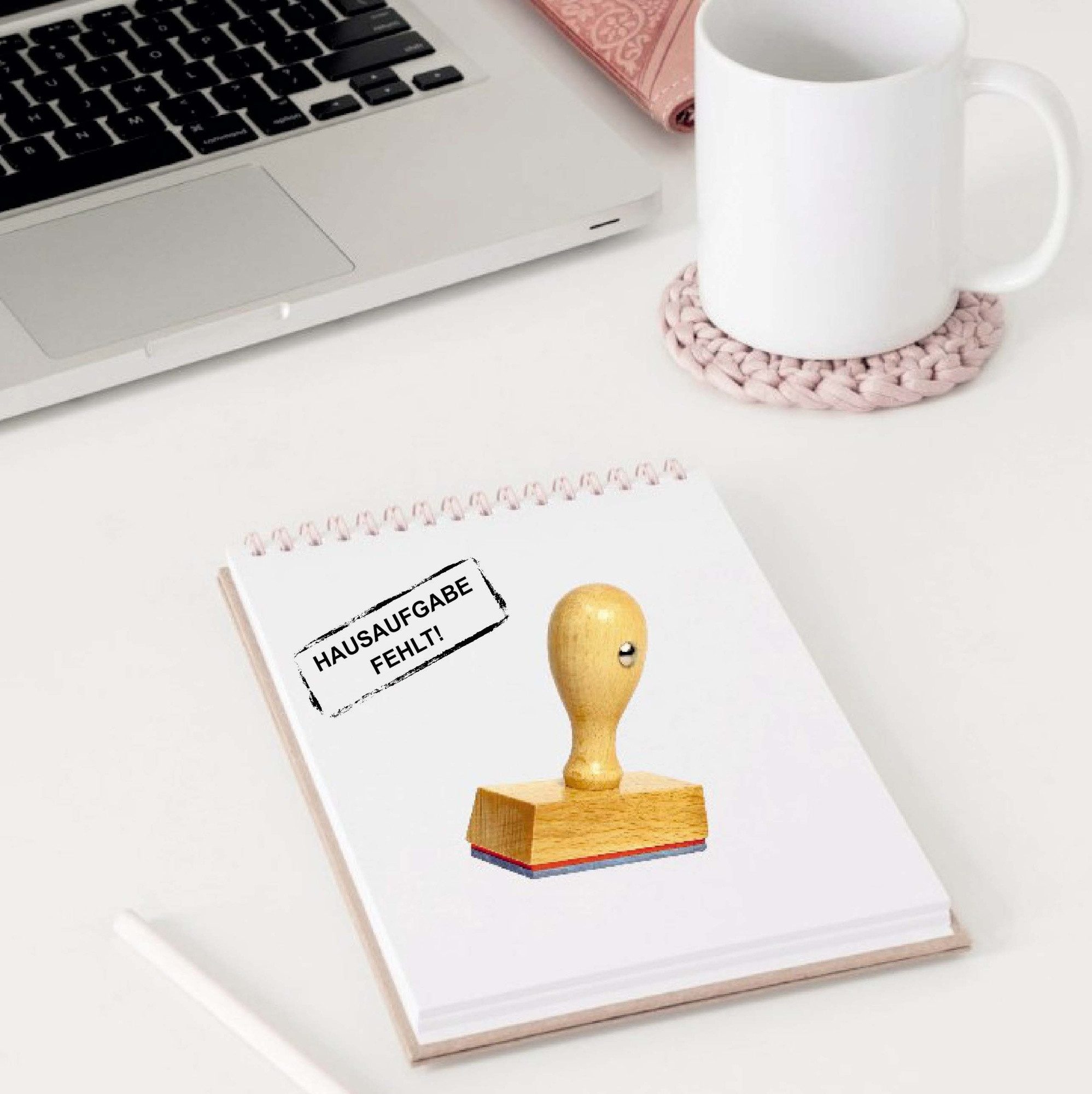 Dekolando Stempel Lehrerstempel Schule HAUSAUFGABE FEHLT