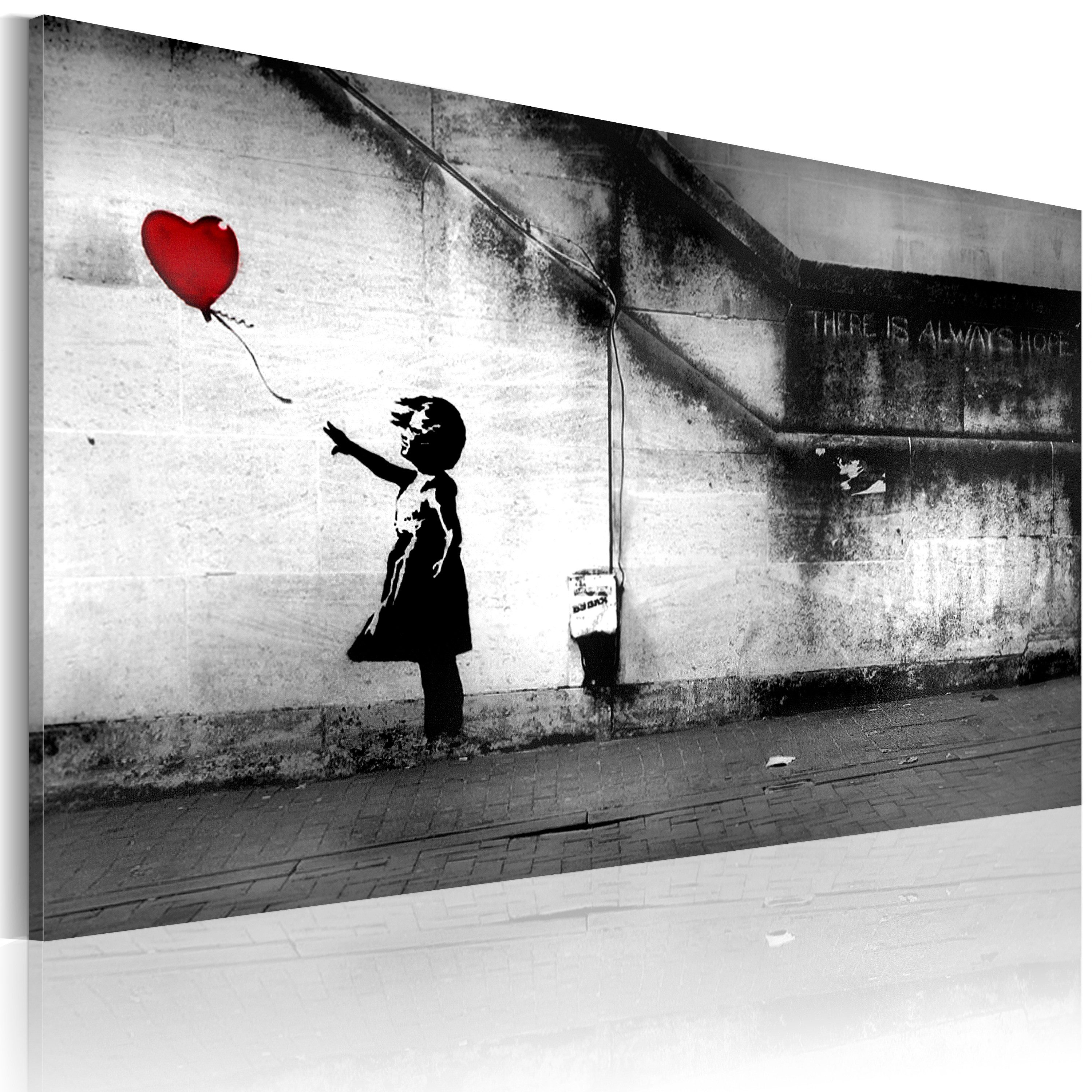 Artgeist Wandbild Hoffnung (Banksy)