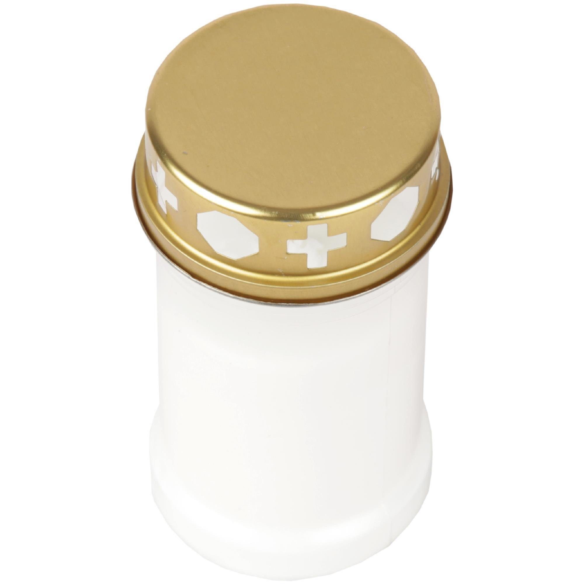 HS Candle Grabkerze (1-tlg), Grabkerze Brenndauer 40 Stunden viele vers. Variationen und Motive