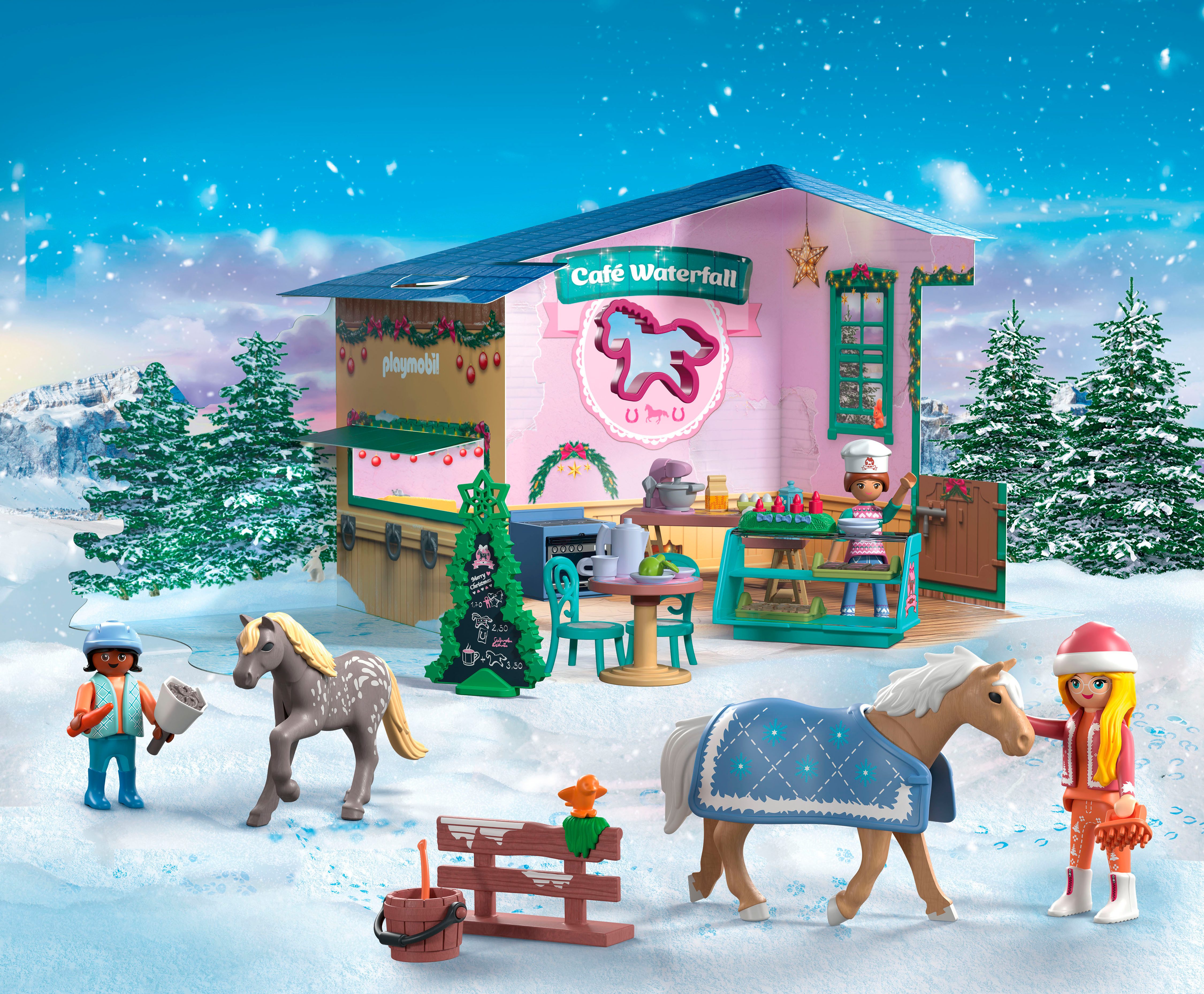 Playmobil® Spielzeug-Adventskalender Weihnachtsbacken im Reitercafé (71952) günstig online kaufen