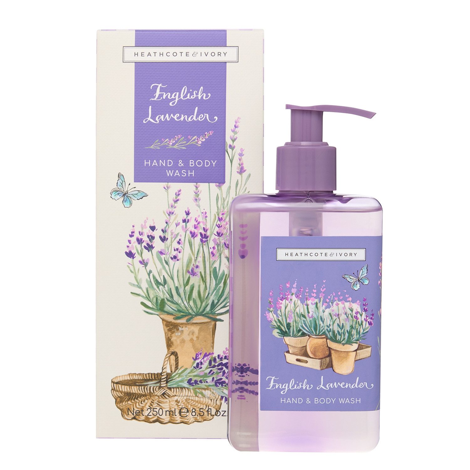 Heathcote & Ivory Handseife 250 ml, 1-tlg., English Lavender - Hand- & Nagelcreme