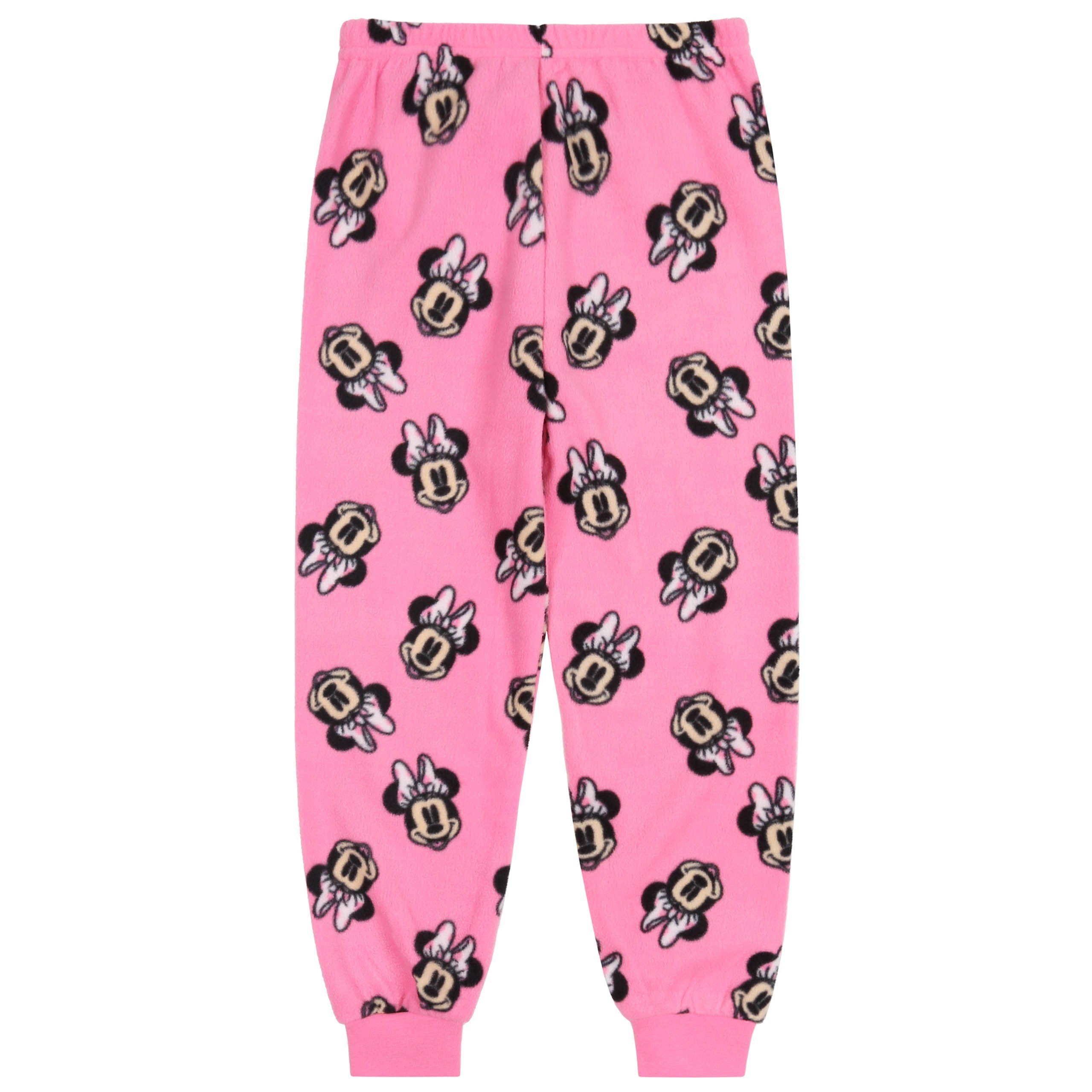 pink-grau 5-6 Sarcia.eu Schlafanzug Schlafanzug, Jahre DISNEY Mädchen Minnie Maus
