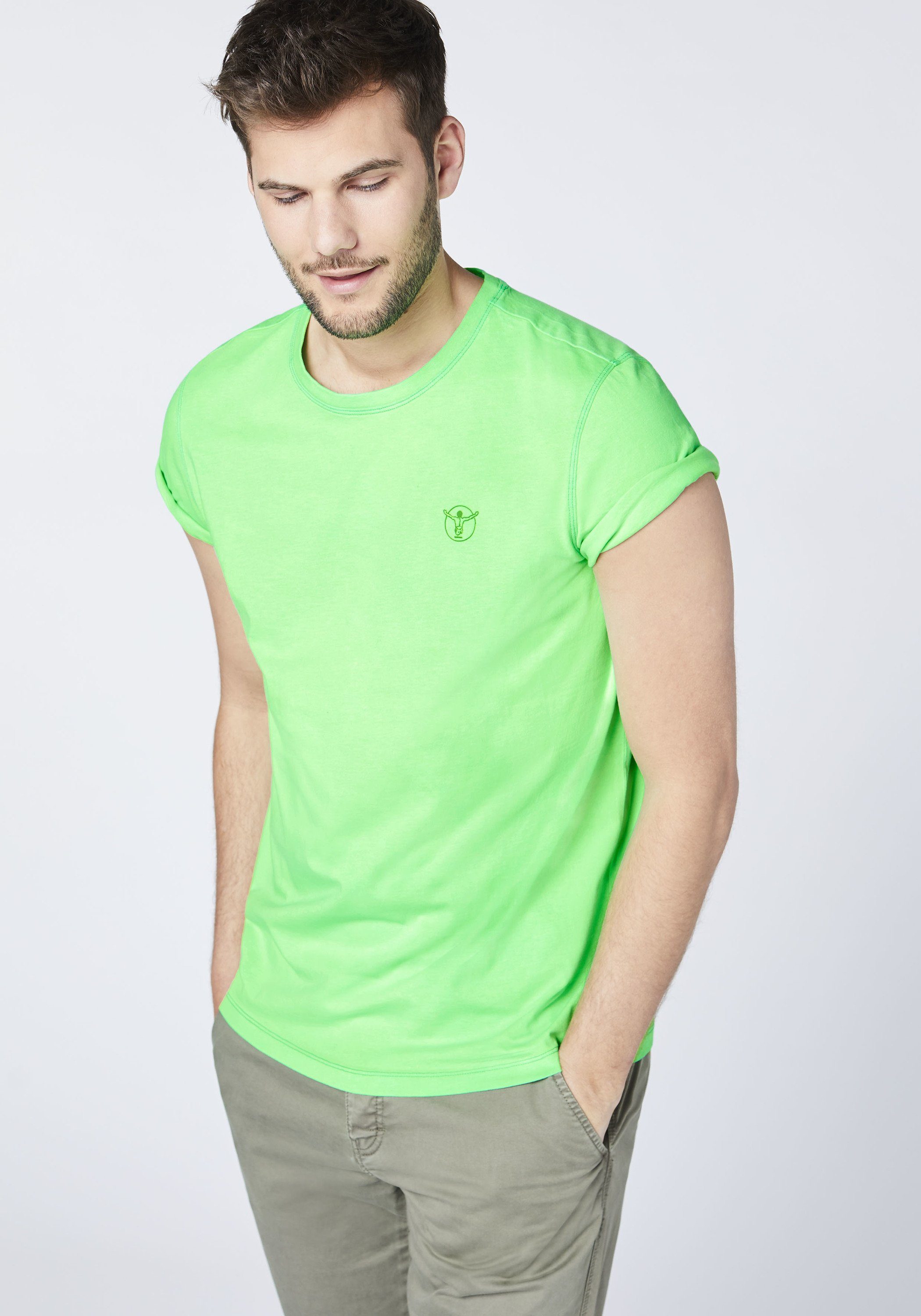 Chiemsee Print-Shirt T-Shirt aus Baumwolle Irish 1 Green