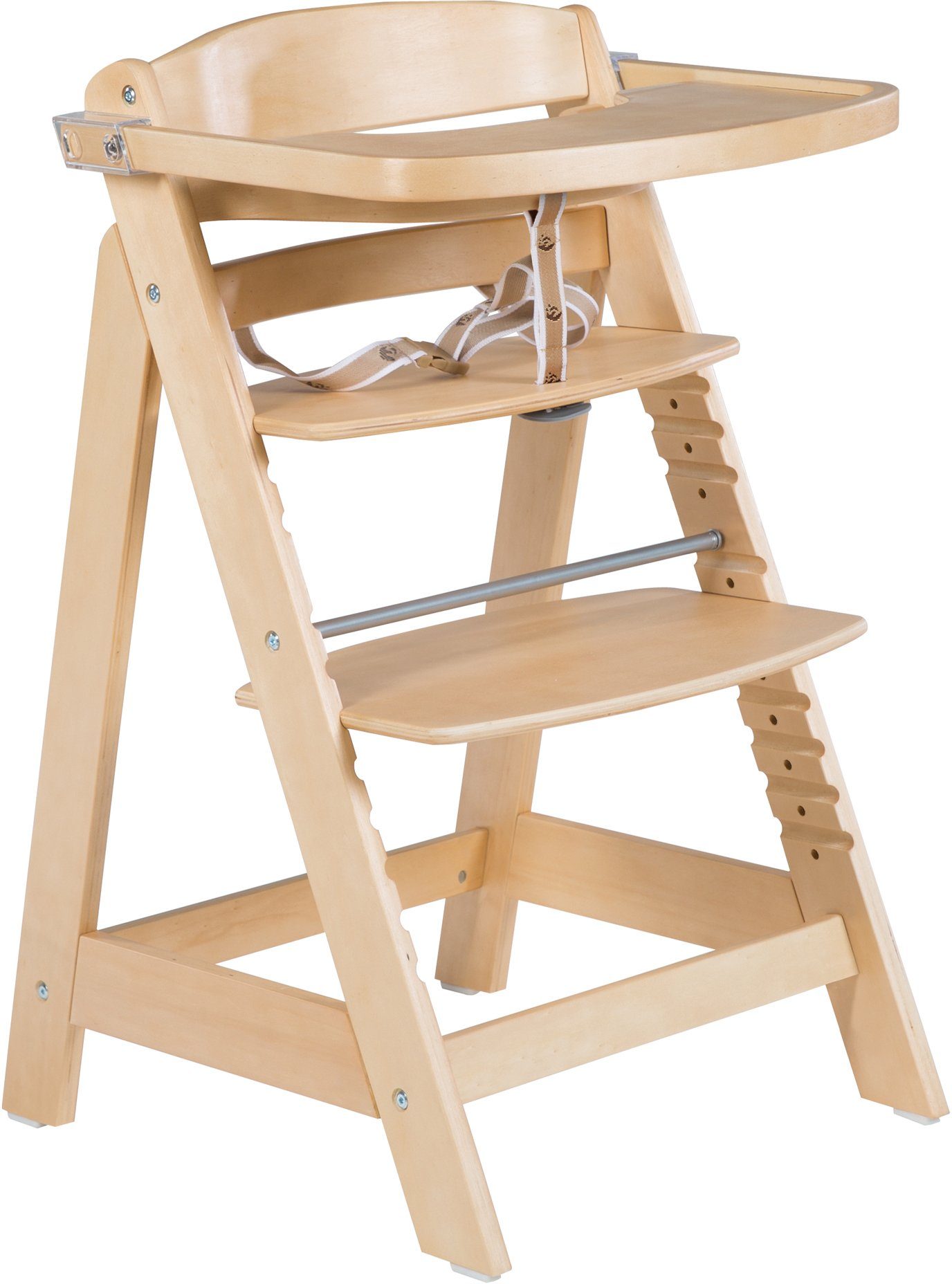 roba® Hochstuhl Treppenhochstuhl Sit Up Click & Fun, natur, aus Holz günstig online kaufen