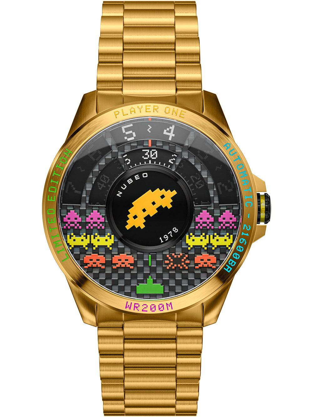 Nubeo Automatikuhr Nubeo NB-6082-SI-33 Herrenuhr Quasar Automatik Limited 48mm 20ATM Nubeo NB-6082-SI-33 Herrenuhr Quasar Automatik Limited 48mm 20ATM