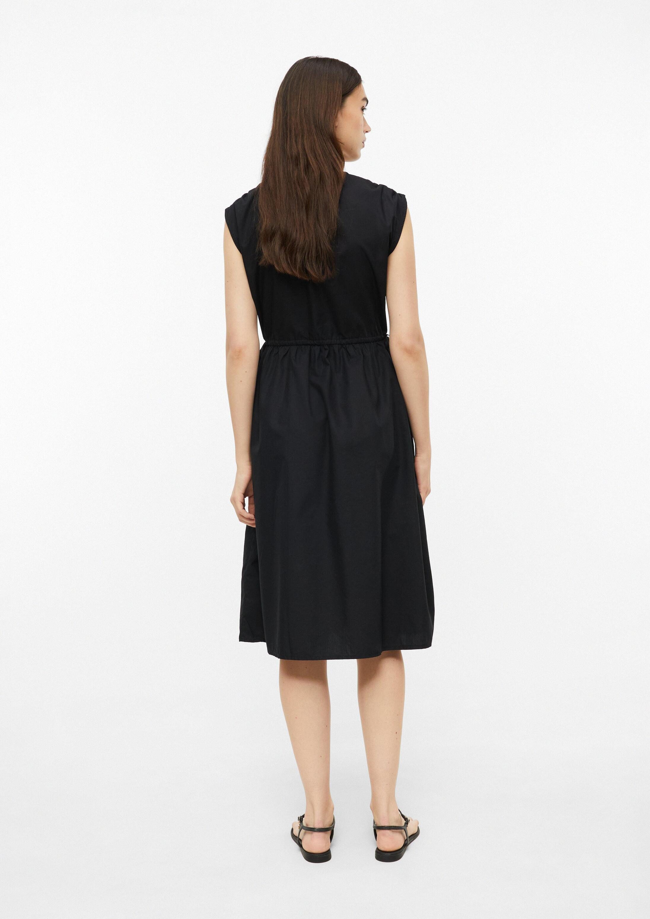 s.Oliver Midikleid Kleid Midi-Kleid mit regulierbarer Taille und Seitentaschen