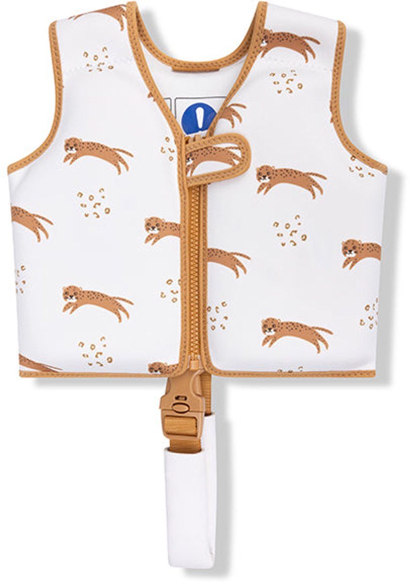 Swim Essentials Schwimmweste Schwimmweste Brown Leopard Animal 15-18 kg 31 x 35 cm, Swim Vest Weste Schwimmhilfe