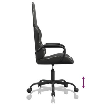vidaXL Bürostuhl Gaming-Stuhl mit Massagefunktion Tarnfarben Schwarz Kunstleder