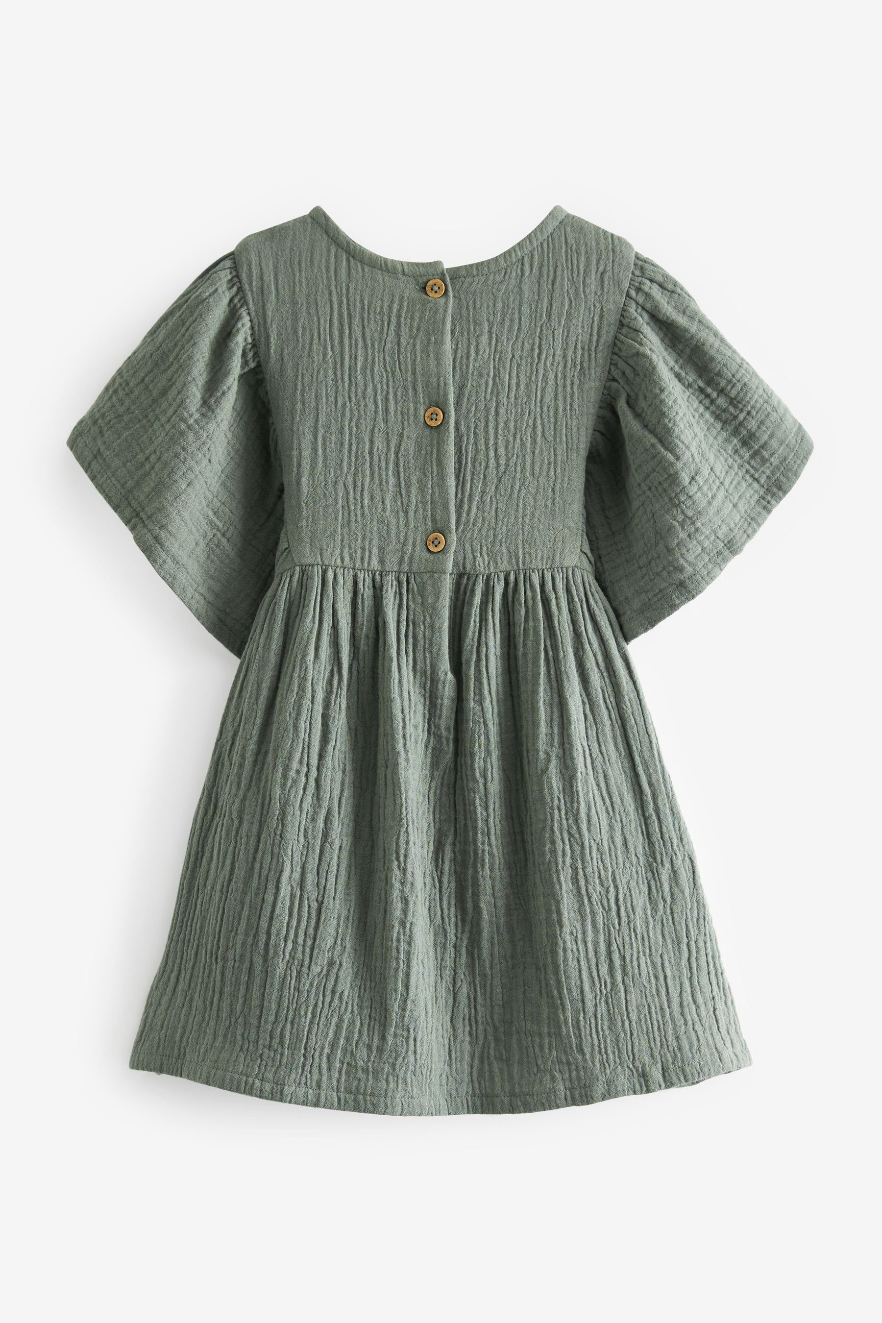 Next Sommerkleid Kleid mit Häkelblume (1-tlg)