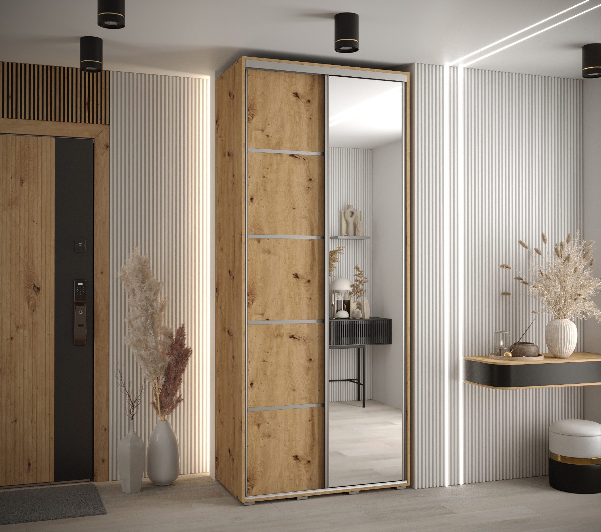 Beautysofa Kleiderschrank Moderner, eleganter Kleiderschrank mit günstig online kaufen