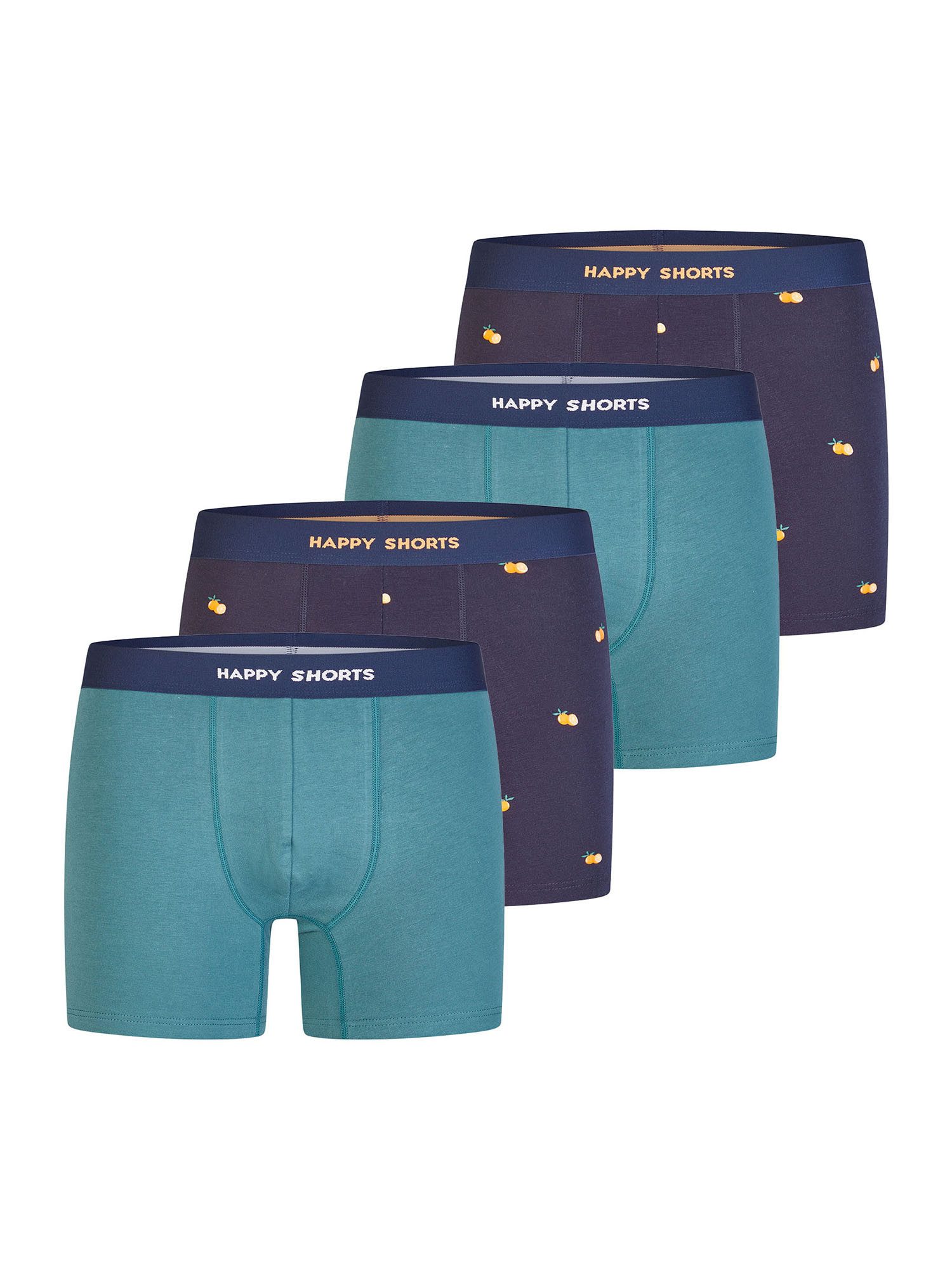 HAPPY SHORTS Boxer Jersey (4-St) Boxershorts, Herren Unterhose
