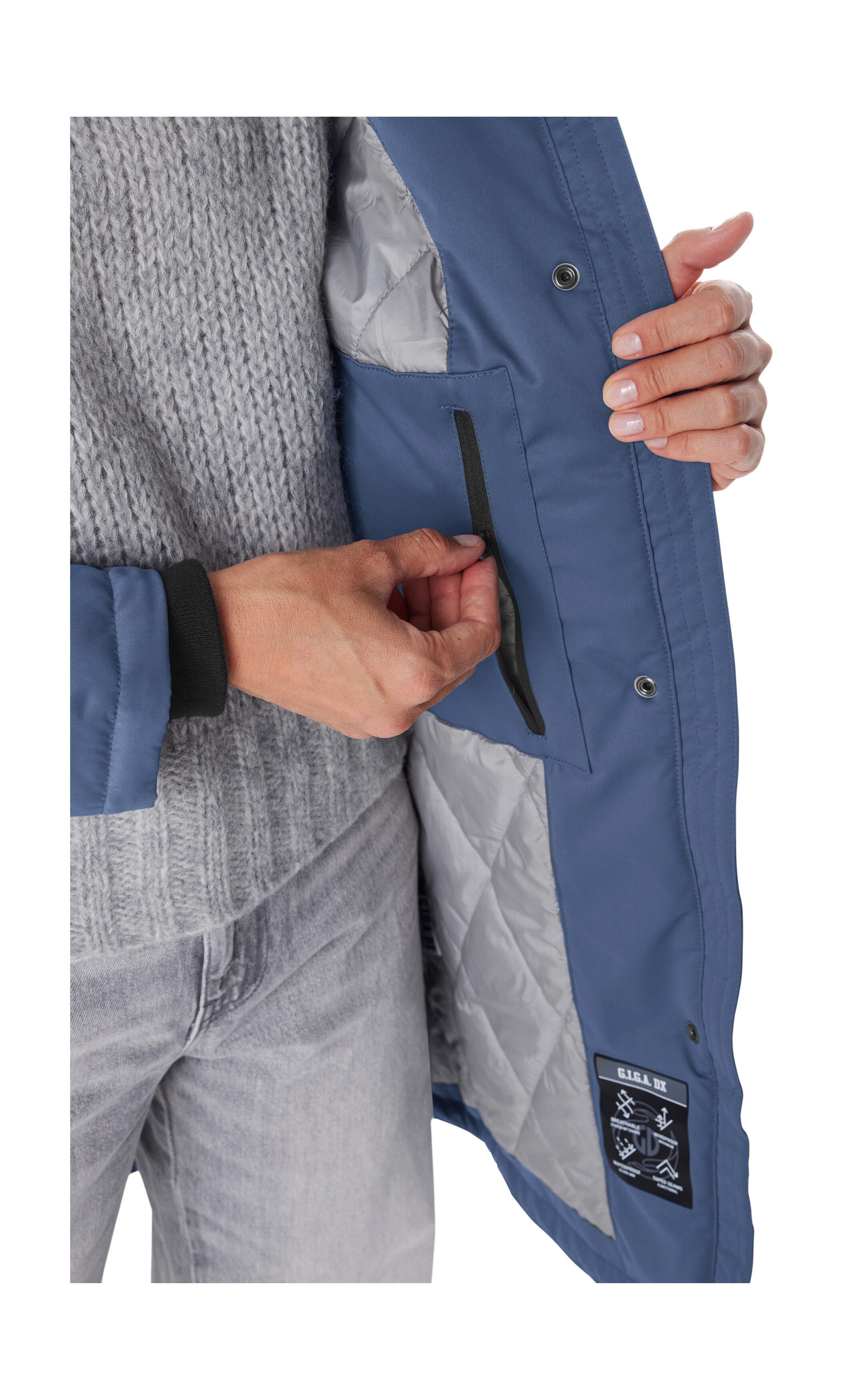 G.I.G.A. DX by killtec Parka GW 93 WMN PRK wasserdicht, atmungsaktiv, 2-Wege-Reißverschluss – Bild 4 von 5