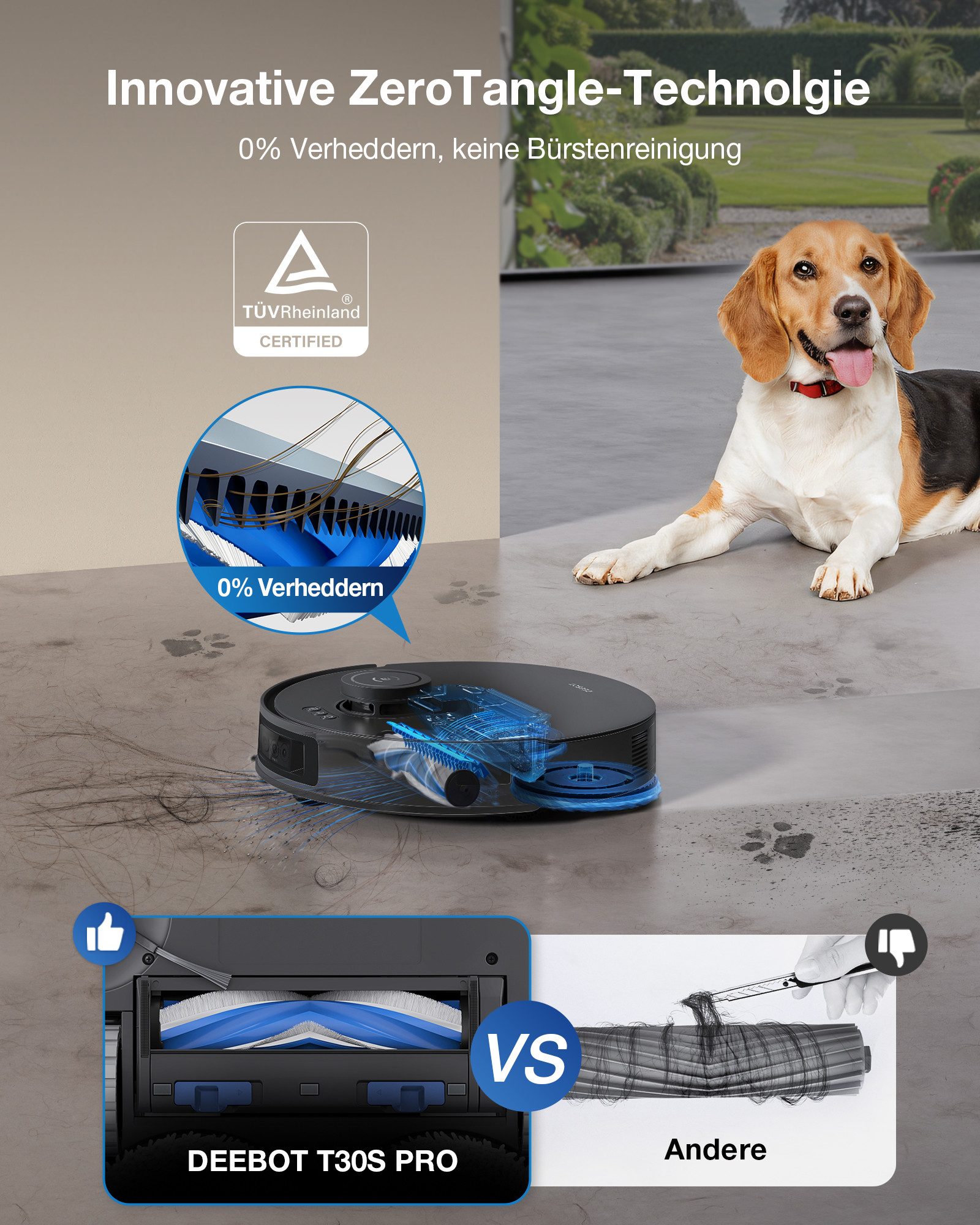 ECOVACS Saugroboter mit Wischfunktion, DEEBOT T30S PRO OMNI Gen2, mit Beutel