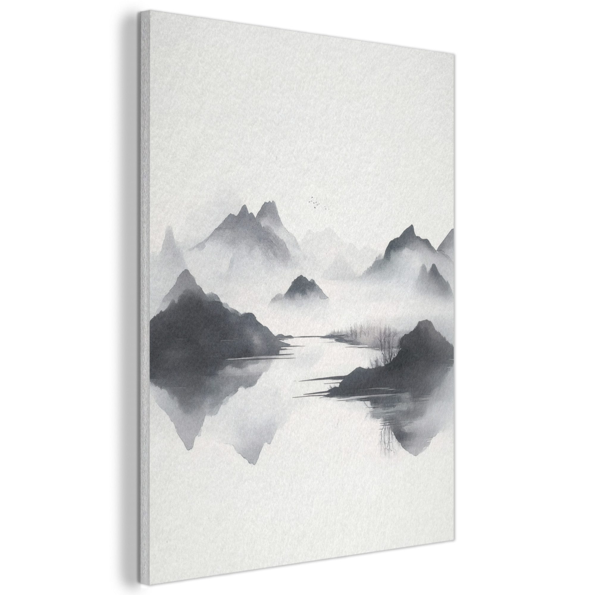 MuchoWow Gemälde Berge - Neblig - günstig online kaufen