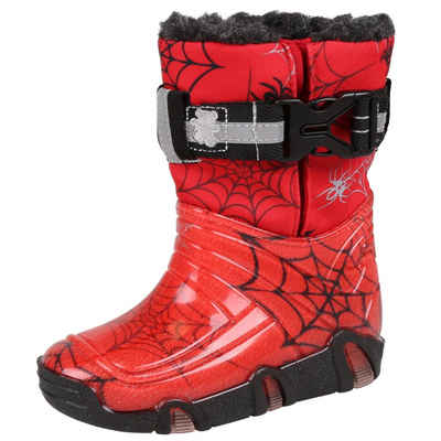 Sarcia.eu Spider-Man rote Winterstiefel für Jungen mit Rückstrahler, ZETPOL Stiefel