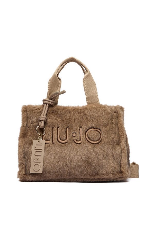 Liu Jo Henkeltasche - Modische Handtasche als Tote Bag mit Kunstfell-Optik für Damen
