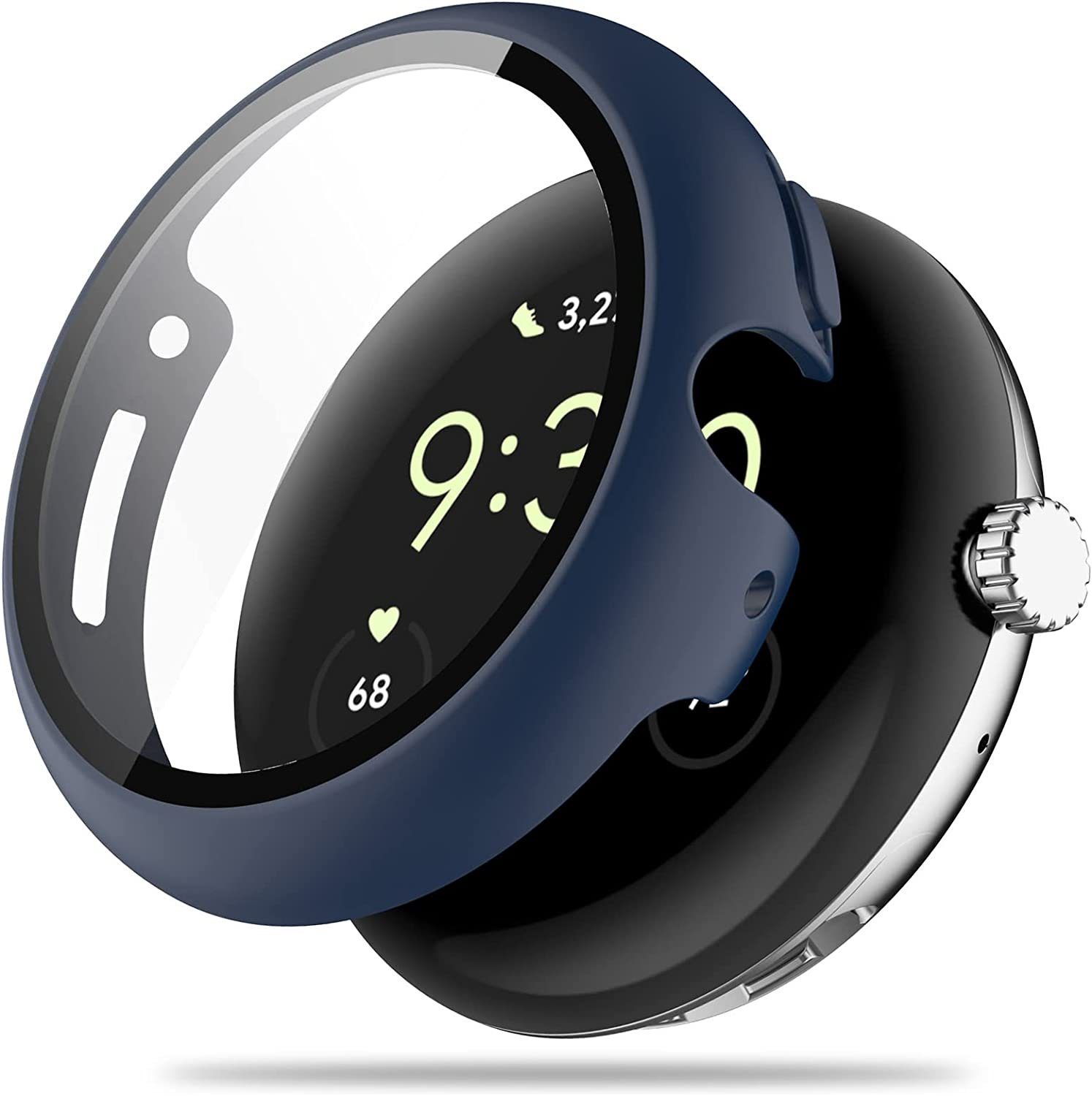 MSM Smartwatch-Hülle Hülle für Google Pixel Watch Panzerfolie Case Display Schutzglas – Bild 4 von 5