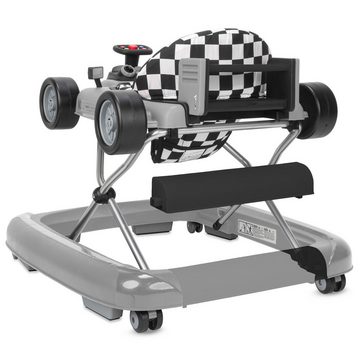 ib style Lauflernhilfe Little Speedster Babywalker Grau, Lauflernwagen mit Soundeffekten - Abnehmbarer Laufwagen