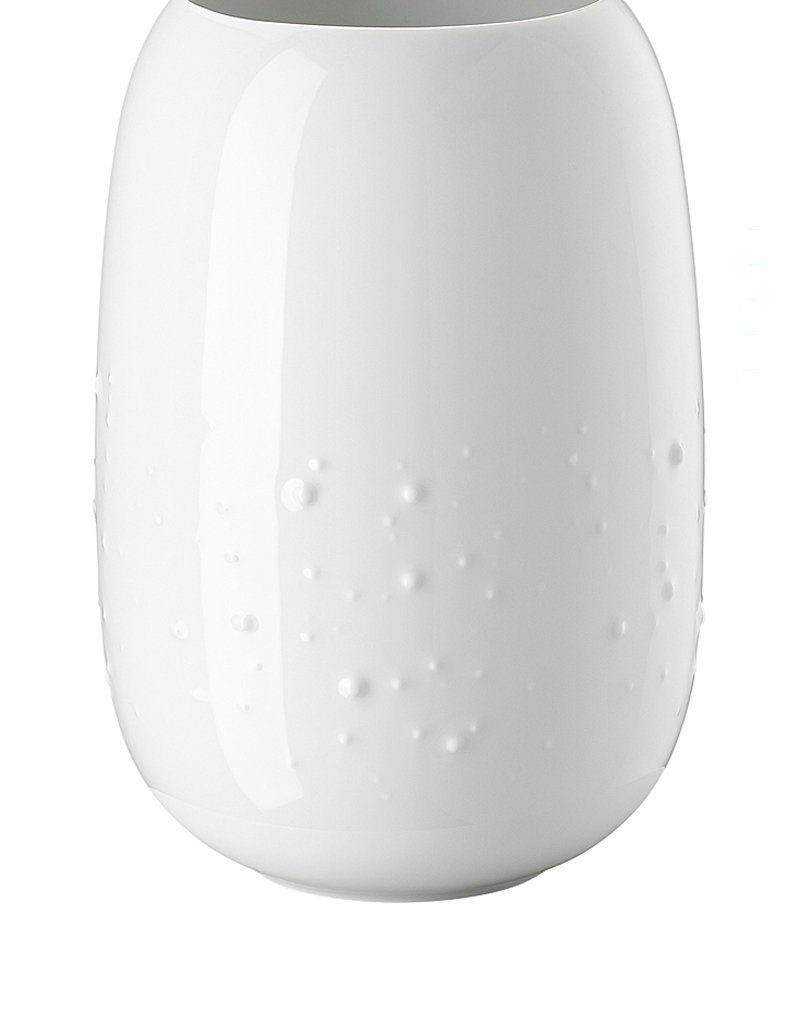 Verarbeitung Porzellan, Tischvase 20 aus Vase Vase), Rosenthal cm weißem "Vesi Droplets" (Einzelne hochwertige