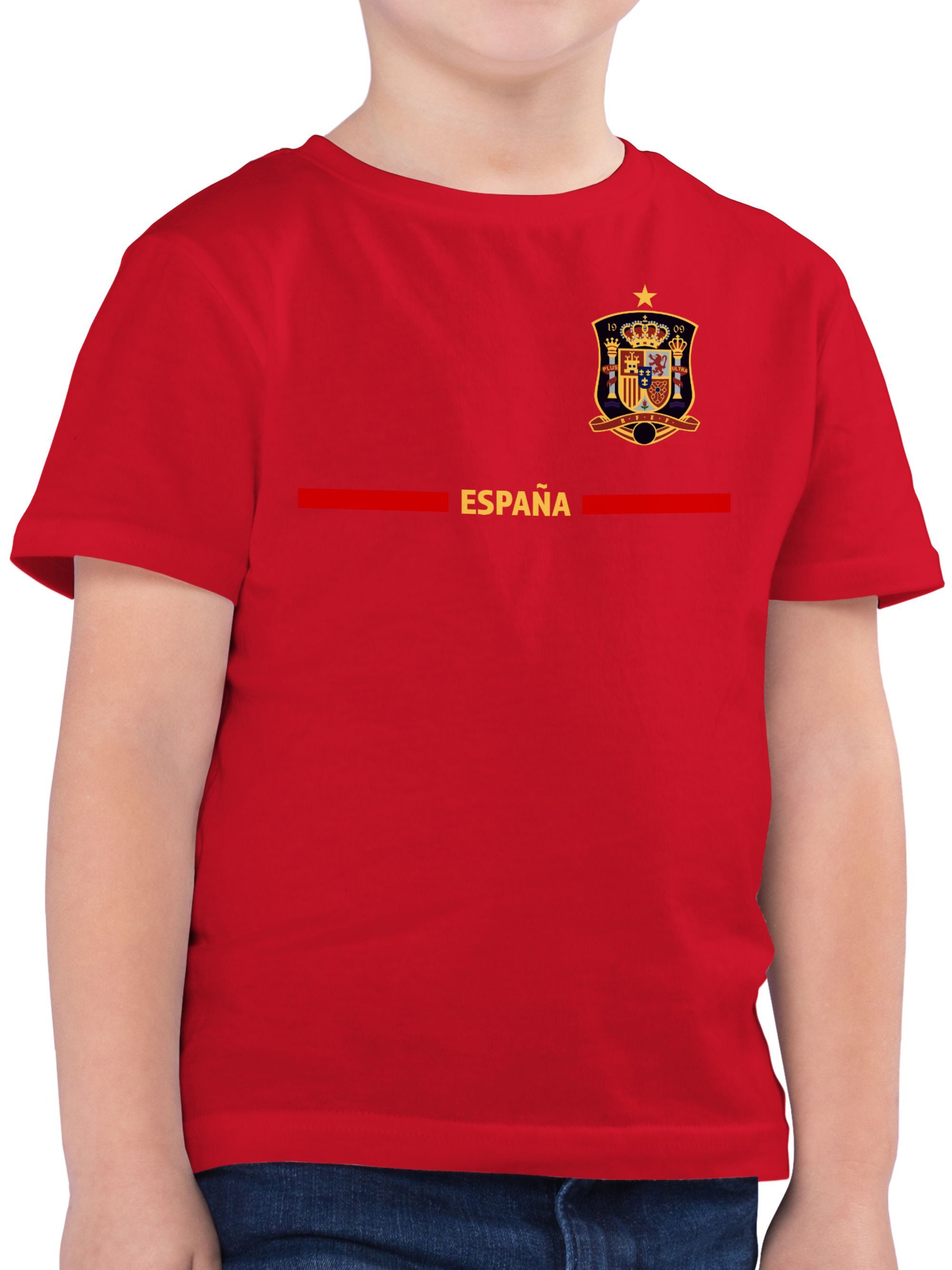 T-Shirt Spanisches Trikot Wappen, España mit Stolz, Spanien Fan-Motiv