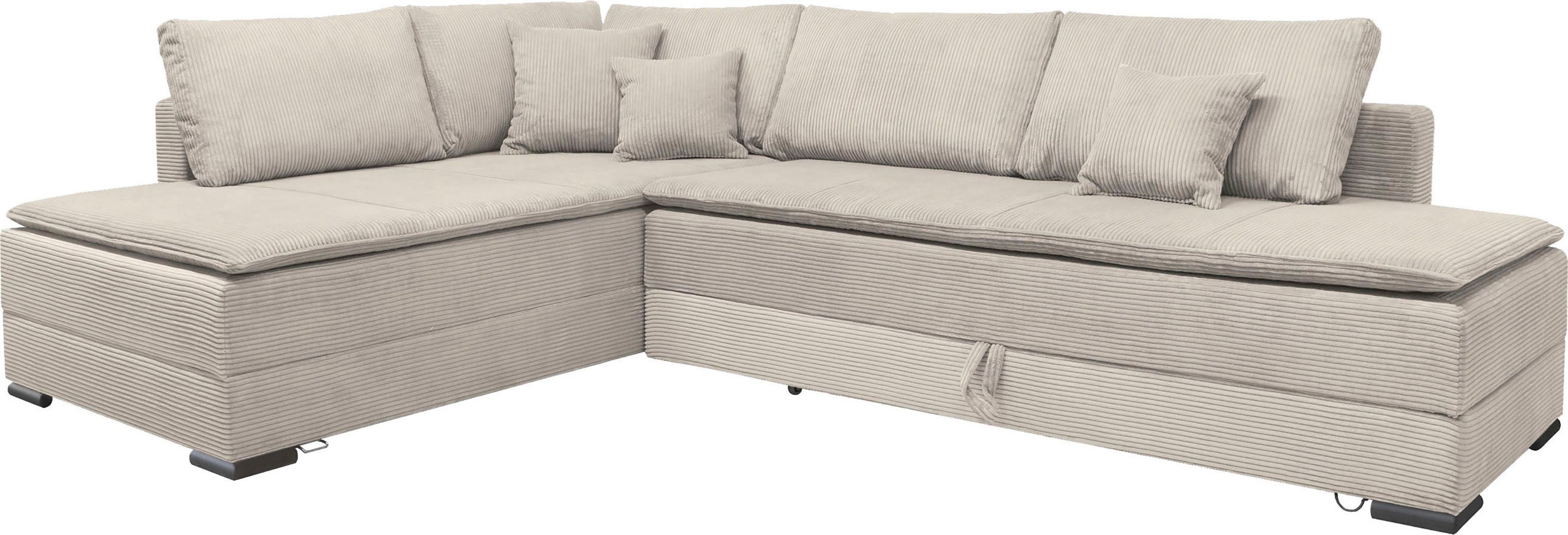 OTTO home Ecksofa Night & Day L-Form mit Dauer-Schlaffunktion, Cord-Bezug!, günstig online kaufen