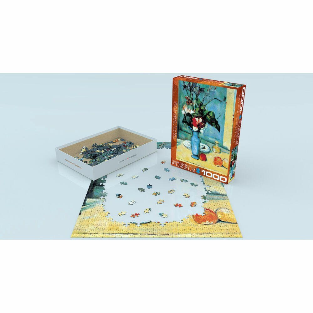 Cezanne, 1000 Die Vase Puzzle Puzzleteile blaue von EUROGRAPHICS