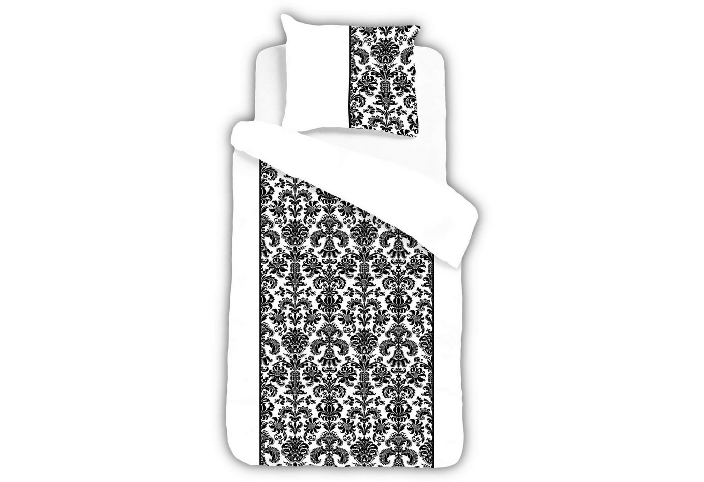 ESPiCO Bettwäsche Barock, Renforcé, 2 teilig, Ornamente, Orientalisches Muster, Schwarz-Weiß-Optik