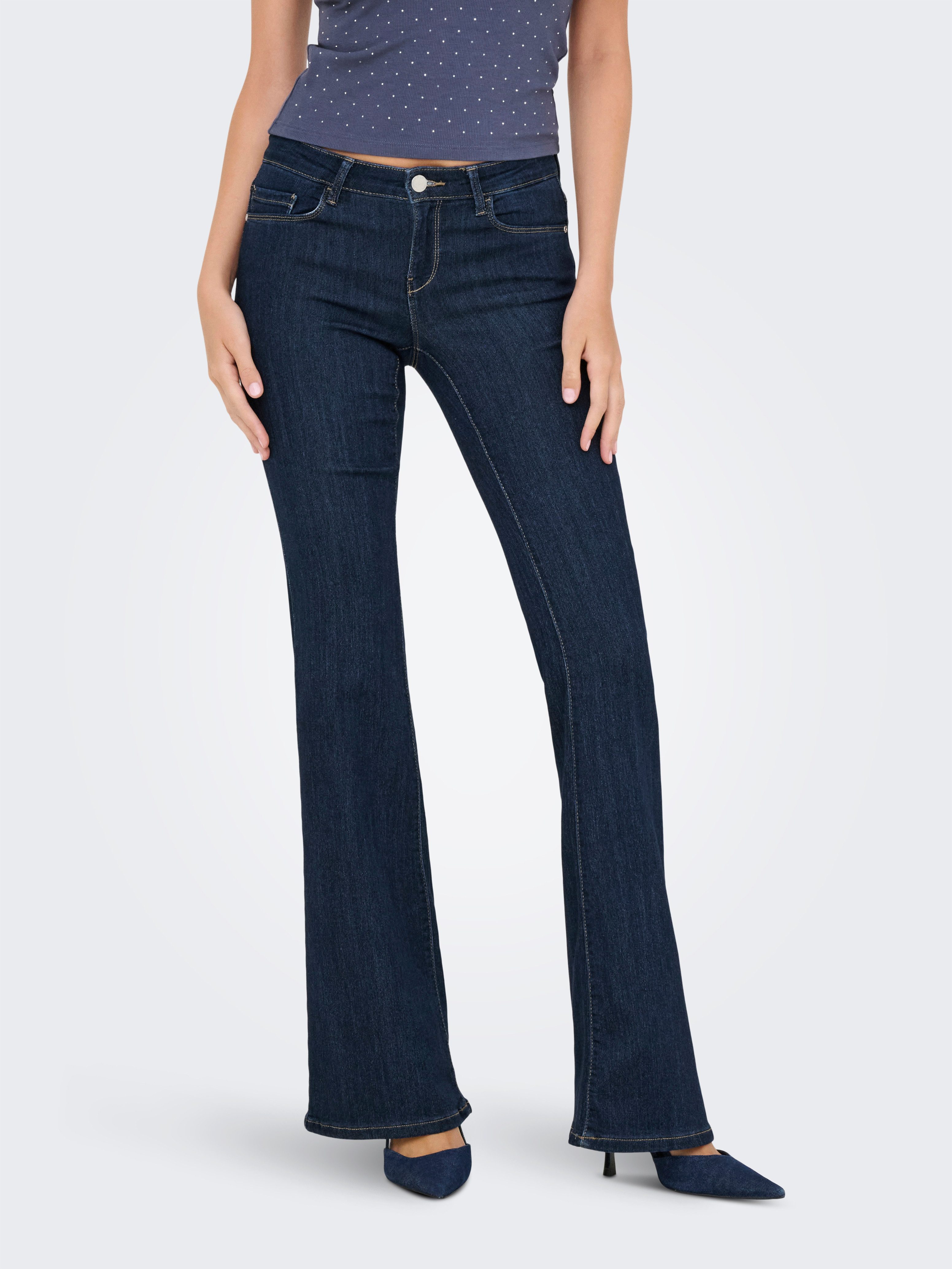 ONLY Bootcut-Jeans ONLHELLA LOW RETRO FLARED DNM Viskosemischung, bootcut fit