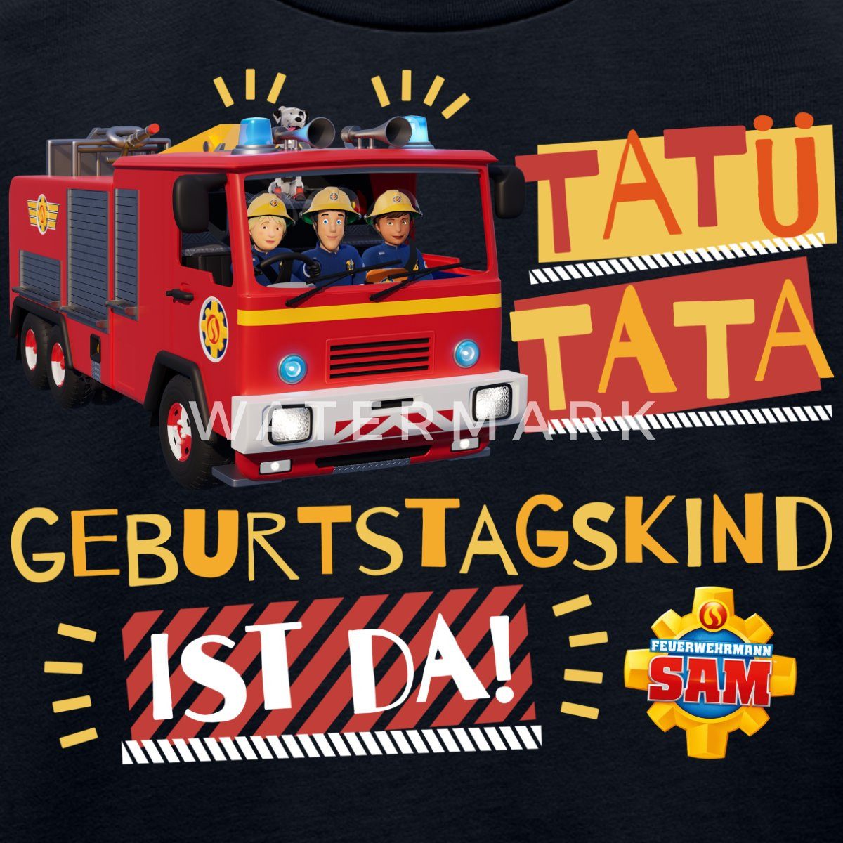 Spreadshirt T-Shirt Feuerwehrmann Sam™ Tatü Tata Geburtstagskind Kinder Premium T-Shirt (1-tlg)